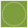 Iguana Imprintable Scallop Circle Card 4 1/2 Inch - 25/Pk