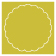 Mystique Imprintable Scallop Circle Card 4 1/2 Inch - 25/Pk