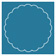 Ocean Imprintable Scallop Circle Card 4 1/2 Inch - 25/Pk