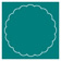 Fiji Imprintable Scallop Circle Card 4 1/2 Inch - 25/Pk
