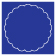 Comet Imprintable Scallop Circle Card 4 1/2 Inch - 25/Pk