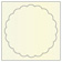 Opal Imprintable Scallop Circle Card 4 1/2 Inch - 25/Pk