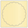 Caramel Imprintable Scallop Circle Card 4 1/2 Inch - 25/Pk