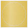 Gold Imprintable Scallop Circle Card 4 1/2 Inch - 25/Pk