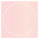 Rose Imprintable Scallop Circle Card 4 1/2 Inch - 25/Pk