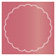 Azalea Imprintable Scallop Circle Card 4 1/2 Inch - 25/Pk