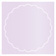 Alpine Imprintable Scallop Circle Card 4 1/2 Inch - 25/Pk