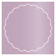 Violet Imprintable Scallop Circle Card 4 1/2 Inch - 25/Pk