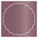 Ruby Imprintable Scallop Circle Card 4 1/2 Inch - 25/Pk