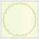Mint Imprintable Scallop Circle Card 4 1/2 Inch - 25/Pk