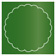 Botanic Imprintable Scallop Circle Card 4 1/2 Inch - 25/Pk