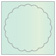 Lagoon Imprintable Scallop Circle Card 4 1/2 Inch - 25/Pk