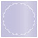 Vista Imprintable Scallop Circle Card 4 1/2 Inch - 25/Pk