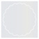 Silver Imprintable Scallop Circle Card 4 1/2 Inch - 25/Pk