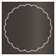 Onyx Imprintable Scallop Circle Card 4 1/2 Inch - 25/Pk
