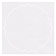 Linen Solar White Imprintable Scallop Circle Card 4 1/2 Inch - 25/Pk