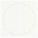 White Pearl Imprintable Scallop Circle Card 4 1/2 Inch - 25/Pk
