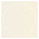 Natural White Pearl Imprintable Scallop Circle Card 4 1/2 Inch - 25/Pk
