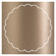 Pearl Silk Imprintable Scallop Circle Card 4 1/2 Inch - 25/Pk