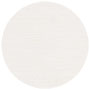 Linen Natural White Circle Card 3 Inch - 25/Pk