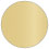 Gold Pearl Circle Card 3 Inch - 25/Pk