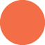 Electric Orange Circle Card 4 3/4 Inch - 25/Pk