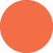 Electric Orange Circle Card 5 3/4 Inch - 25/Pk