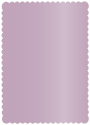 Violet Scallop Card 4 1/4 x 5 1/2 - 25/Pk