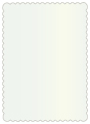 Metallic Aquamarine Scallop Card 4 1/4 x 5 1/2 - 25/Pk