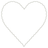 Crest Solar White Scallop Heart Card 4 Inch - 25/Pk