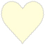Crest Baronial Ivory Scallop Heart Card 4 Inch - 25/Pk