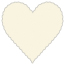 Milkweed Scallop Heart Card 4 Inch - 25/Pk