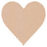 Desert Storm Scallop Heart Card 4 Inch - 25/Pk