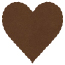 Coco Scallop Heart Card 4 Inch - 25/Pk
