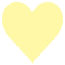 Sugared Lemon Scallop Heart Card 4 Inch - 25/Pk