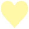 Sugared Lemon Scallop Heart Card 4 Inch - 25/Pk