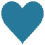 Ocean Scallop Heart Card 4 Inch - 25/Pk