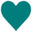 Fiji Scallop Heart Card 4 Inch - 25/Pk
