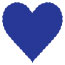 Comet Scallop Heart Card 4 Inch - 25/Pk