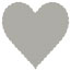 Fog Scallop Heart Card 4 Inch - 25/Pk