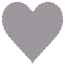 Pewter Scallop Heart Card 4 Inch - 25/Pk