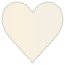 Quartz Scallop Heart Card 4 Inch - 25/Pk