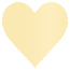 Caramel Scallop Heart Card 4 Inch - 25/Pk