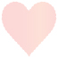 Rose Scallop Heart Card 4 Inch - 25/Pk