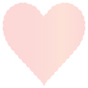 Rose Scallop Heart Card 4 Inch - 25/Pk