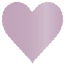 Violet Scallop Heart Card 4 Inch - 25/Pk