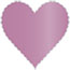 Punch Scallop Heart Card 4 Inch - 25/Pk