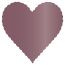 Ruby Scallop Heart Card 4 Inch - 25/Pk