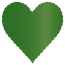 Botanic Scallop Heart Card 4 Inch - 25/Pk