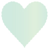 Lagoon Scallop Heart Card 4 Inch - 25/Pk